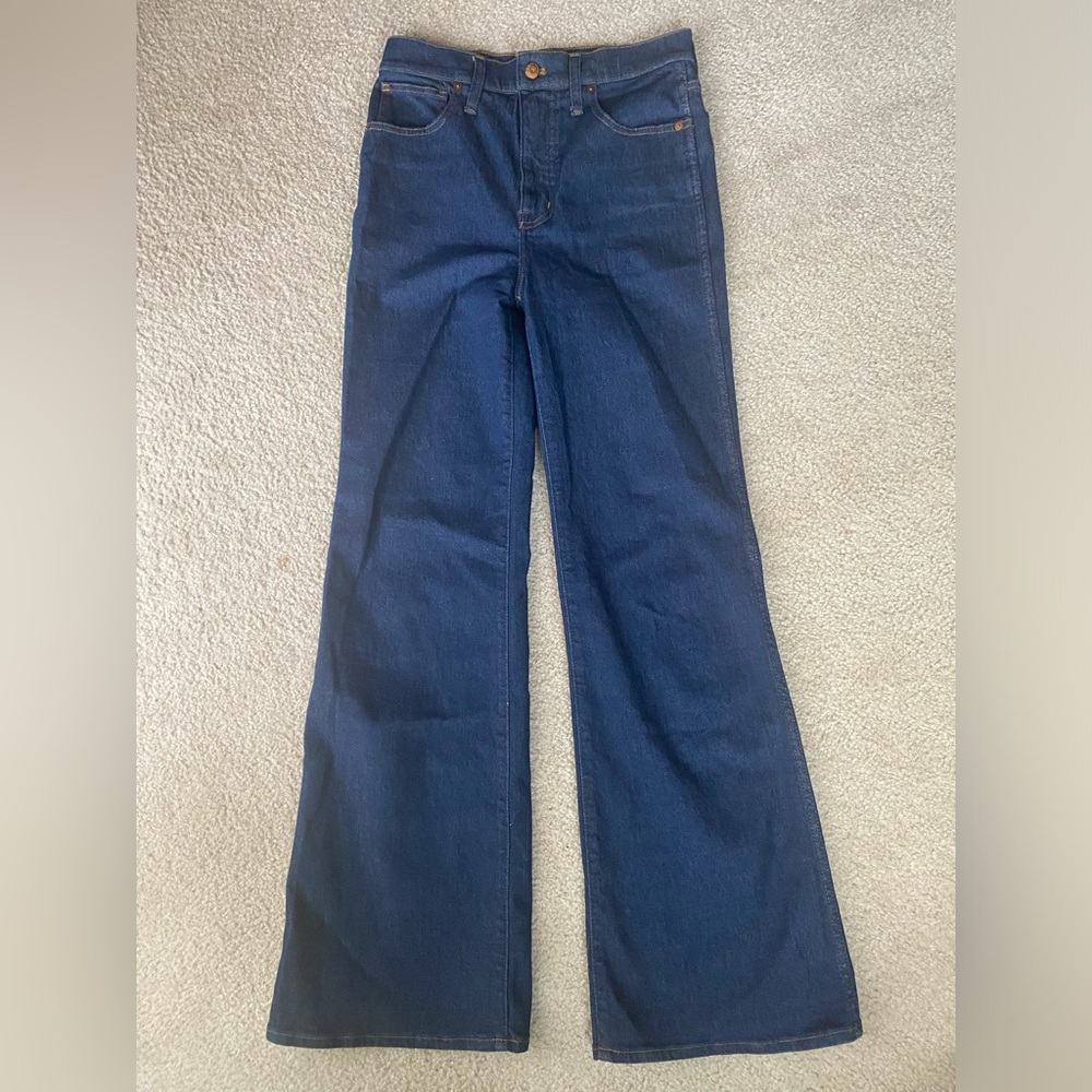 Madewell Fair Trade Women’s Jeans 11” High Rise Flare Size 27 With 31” Inseam